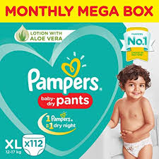 Pampers Baby Dry Pants New Diaper (XL) - Pack of 112